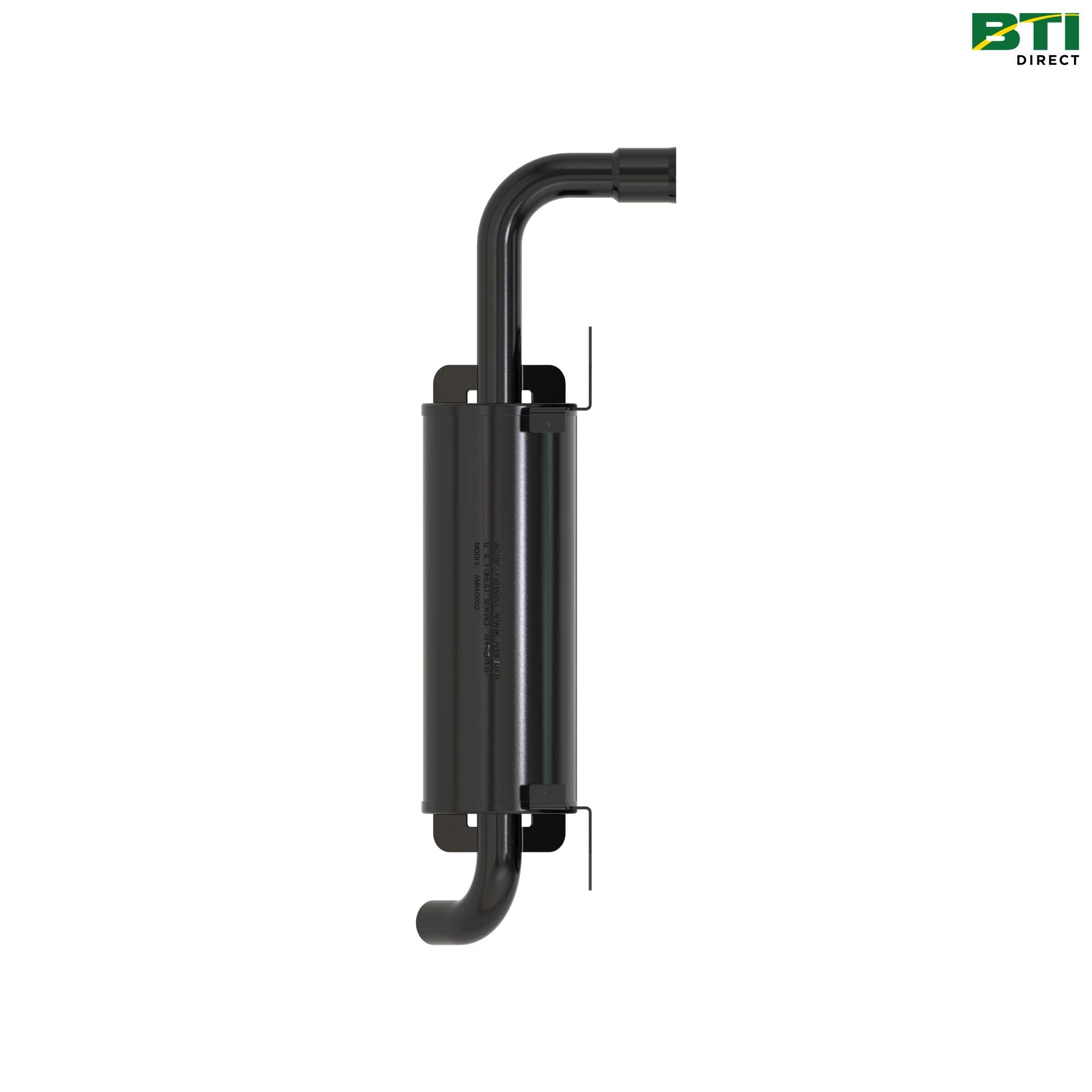 AM140802: Non-Aspirated Round Shaped Spark Arresting Muffler