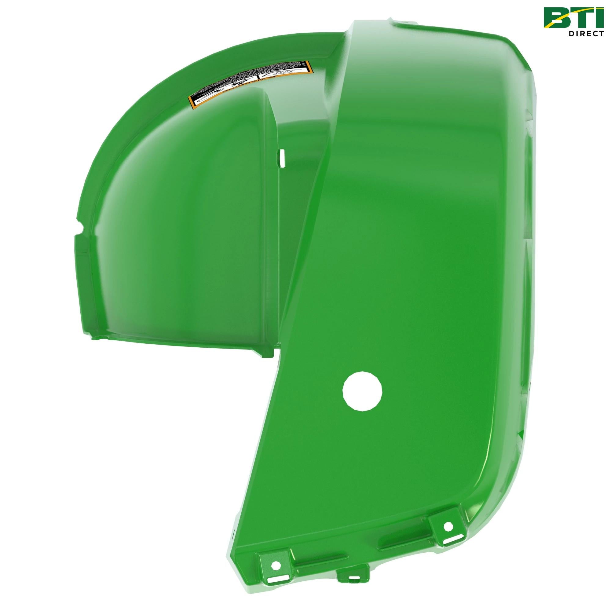 AM145197: Olive Fender with Label, Left Side