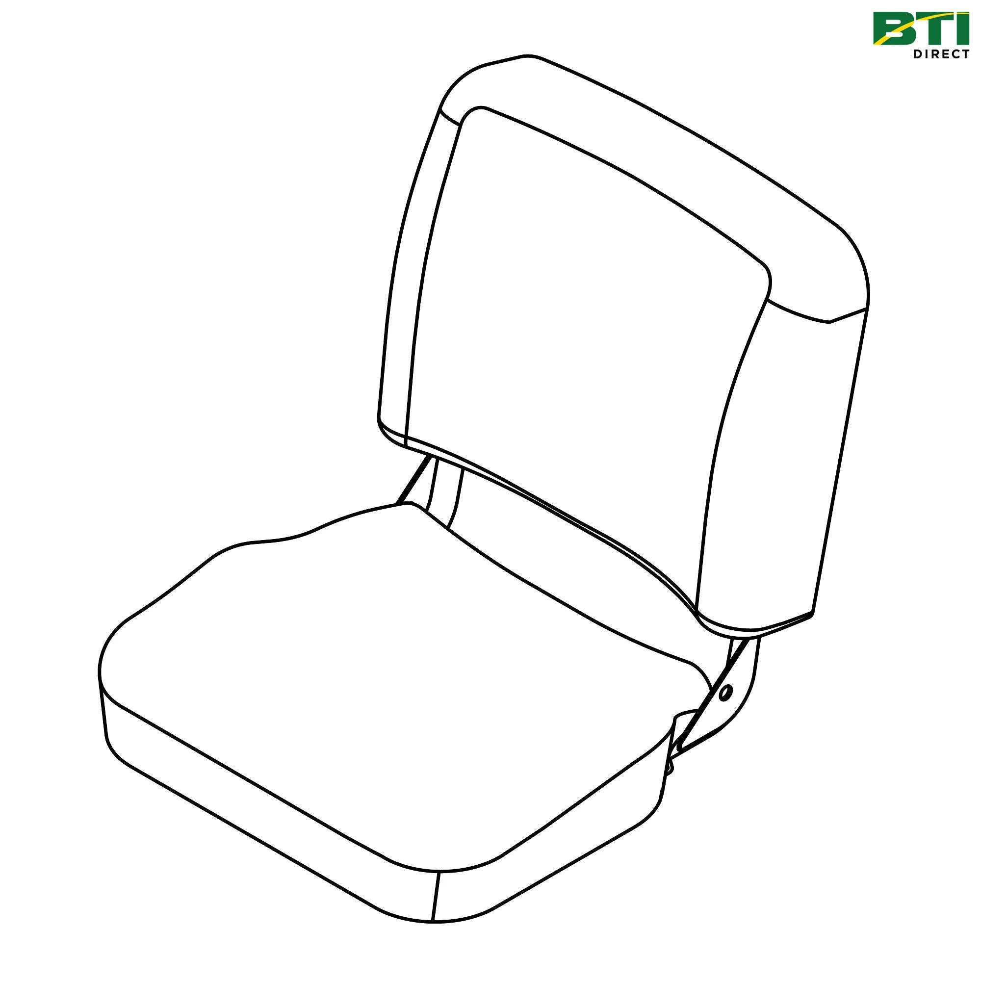 AM146335: Front Seat Bench, Yellow