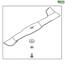  AM148484: Left Side Mid Mount Mower Blade Kit, 26.5 mm Center Hole