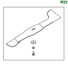  AM148486: Left Side Mid Mount Mower Blade Kit, 26.5 mm Center Hole