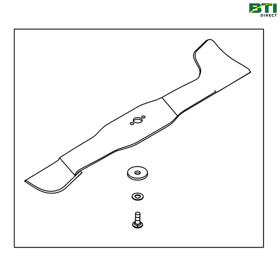 AM148486: Left Side Mid Mount Mower Blade Kit, 26.5 mm Center Hole