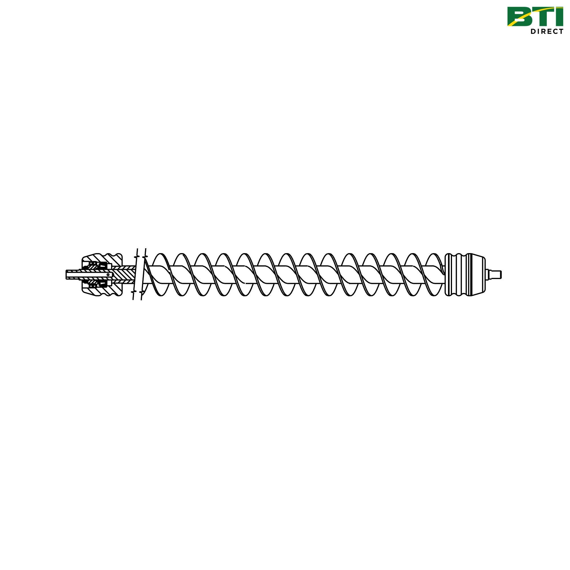 AMT1287: Spiral Roller with Grooved End Caps, 26 inch