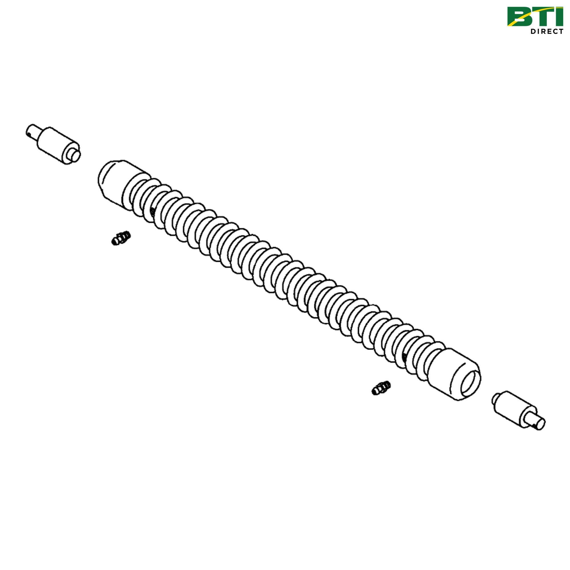 AMT2980: Grooved Front Roller with Flats, 26 Inch