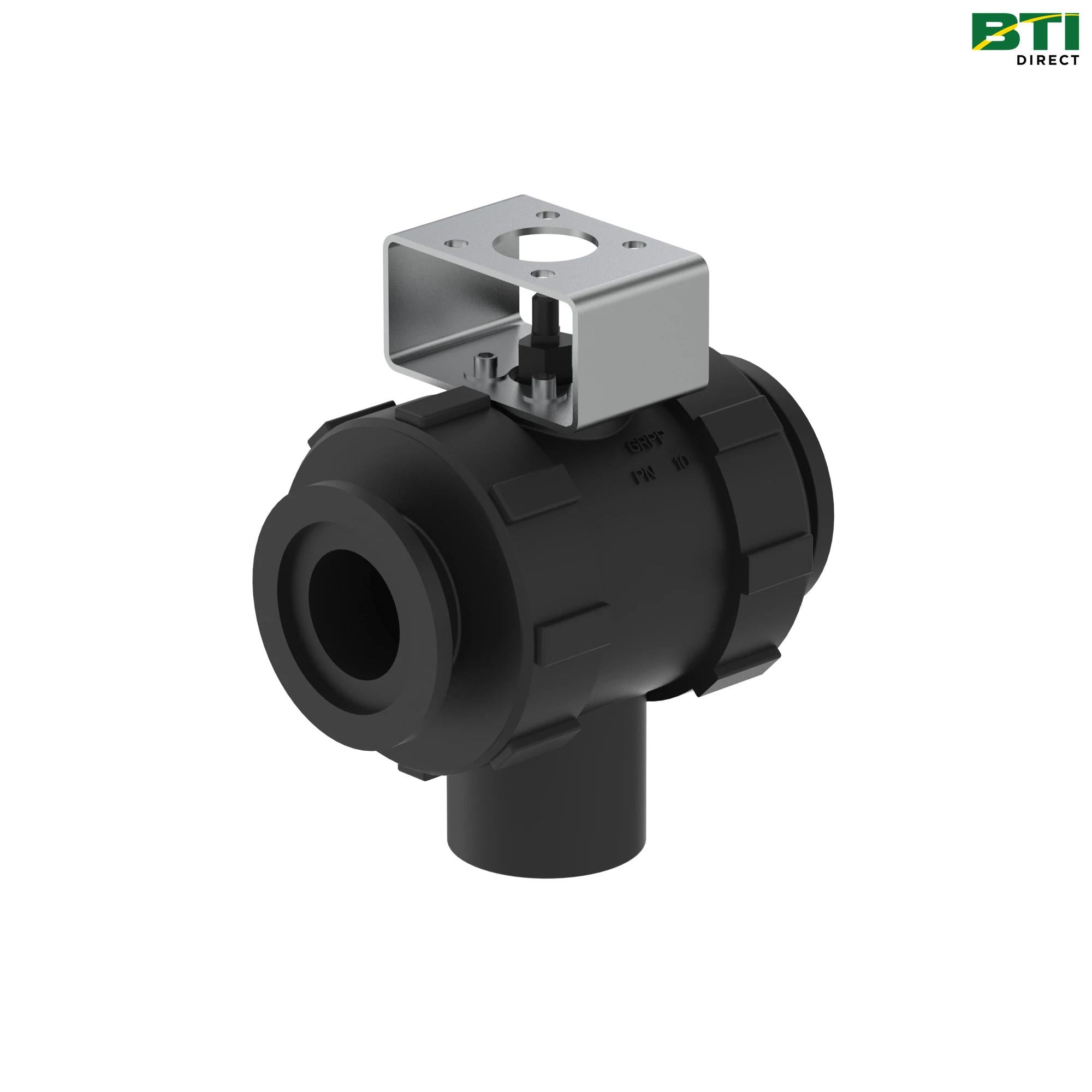 AN206183: 3 Way Ball Cock Valve, 1.5 Inch Flange