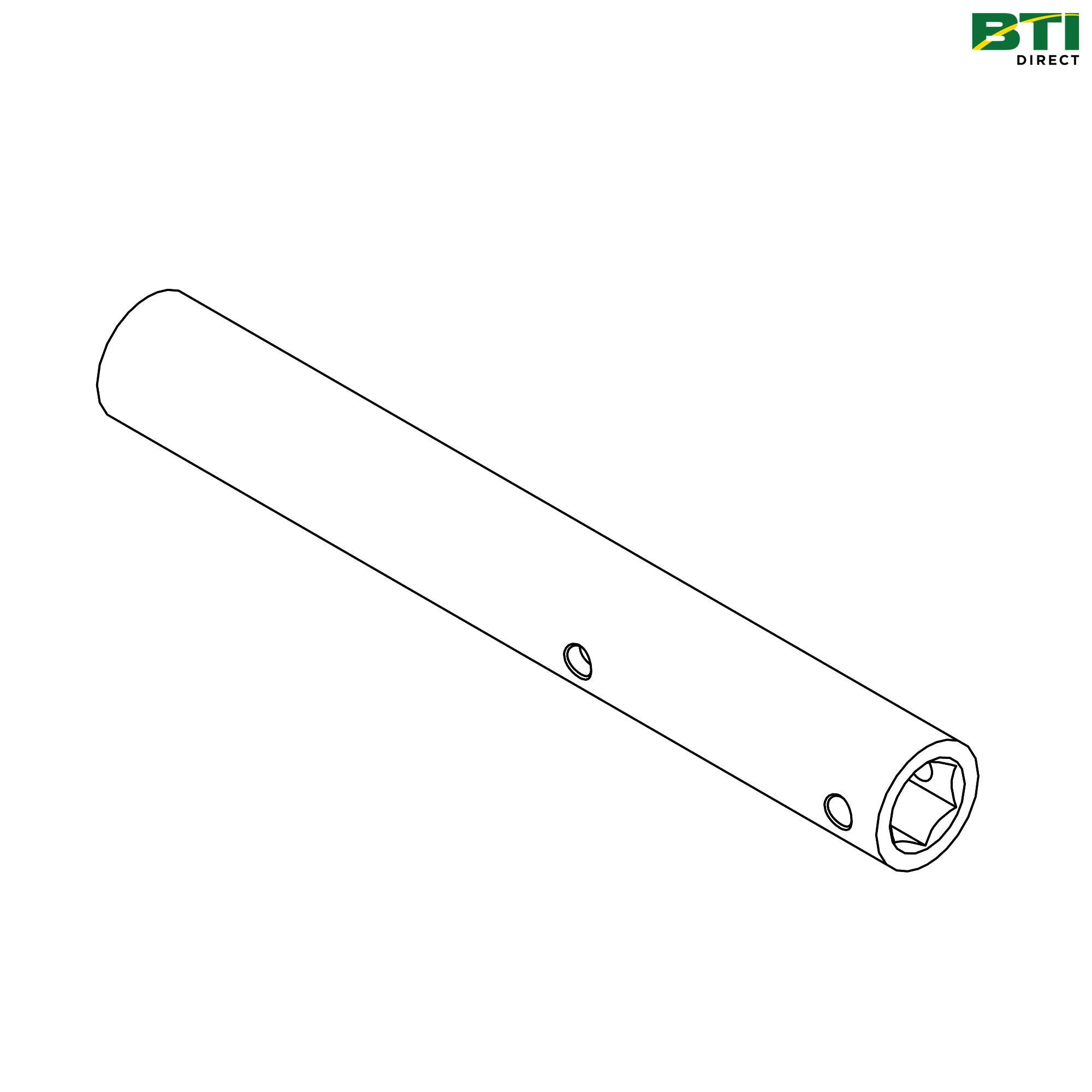AN221885: Round Outer Diameter Hexagonal Inner Diameter Two Holes Bushing
