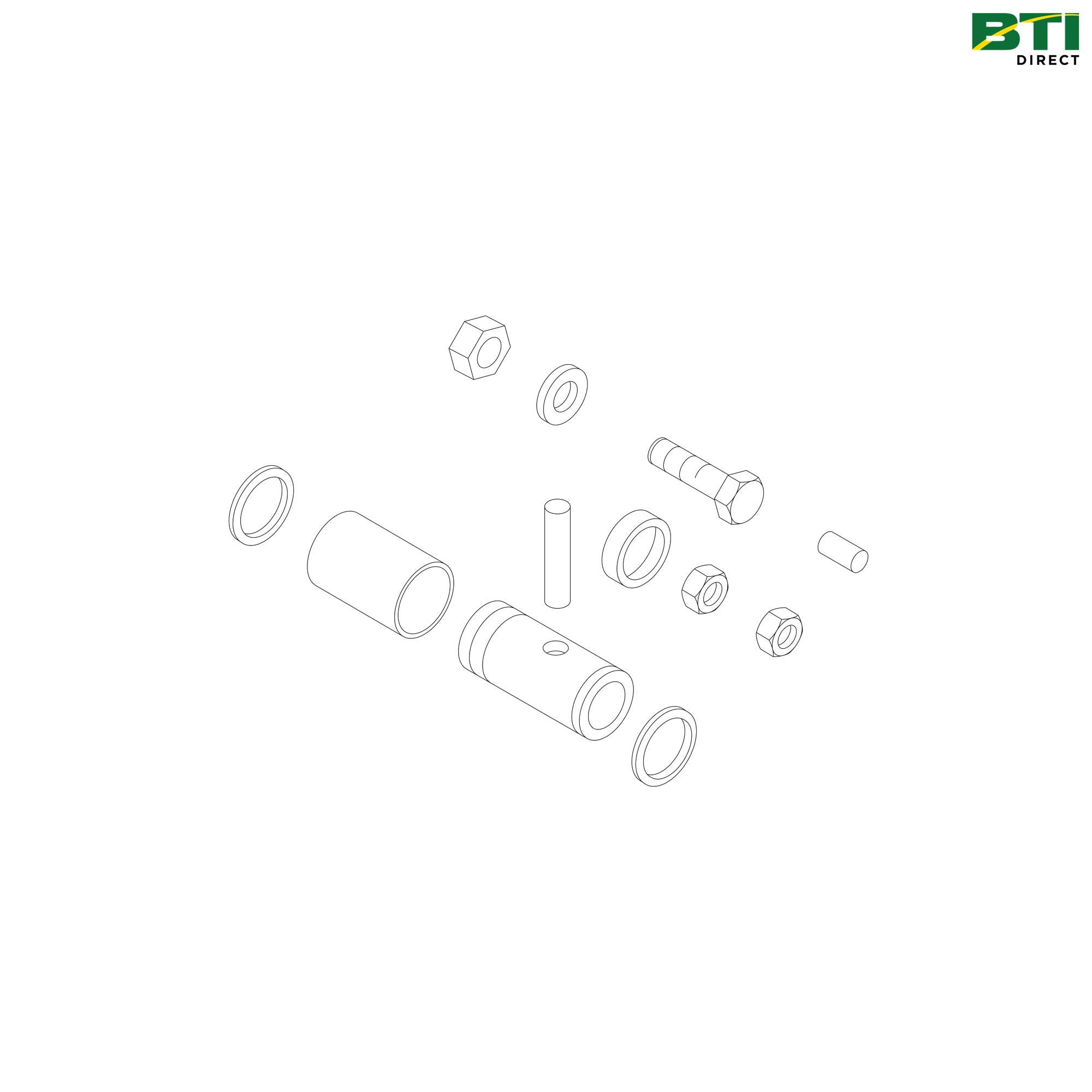 BH81747: Final Drive Front Axle Extension Hardware Kit