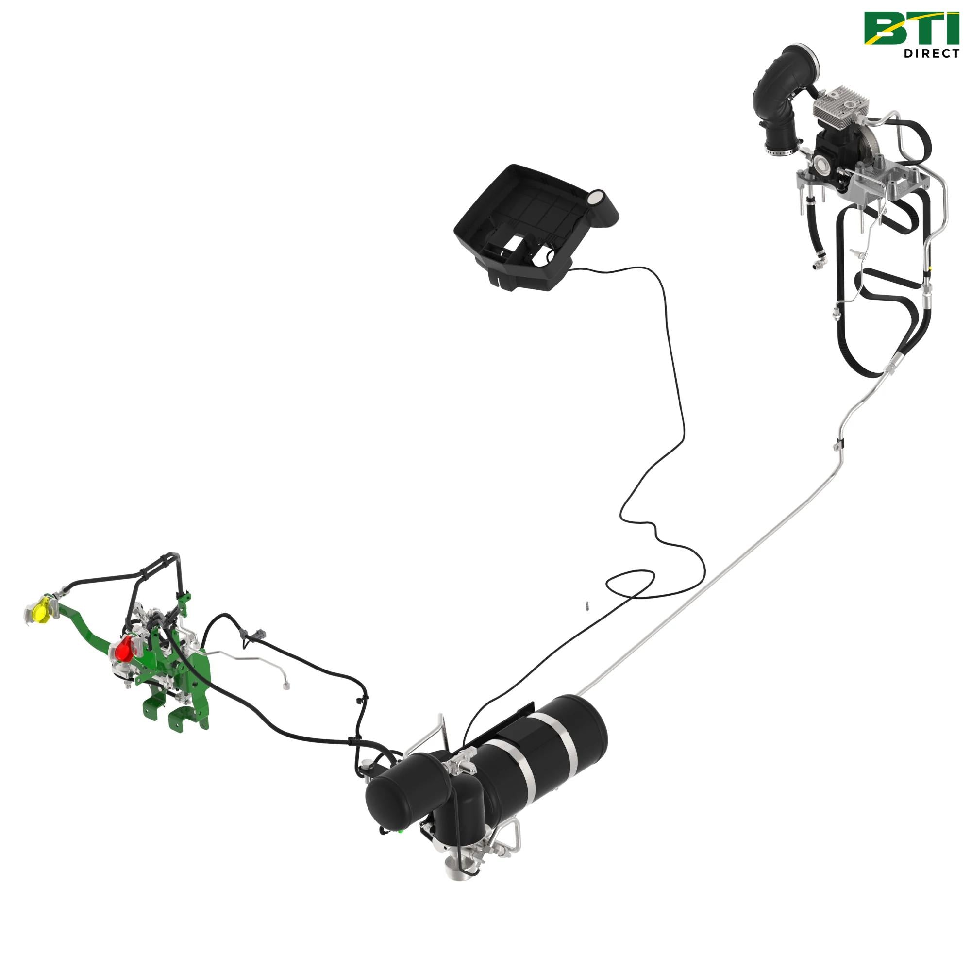 BL16260: Air Trailer Brake 2 Lines, Valves, and Couplers Attachment