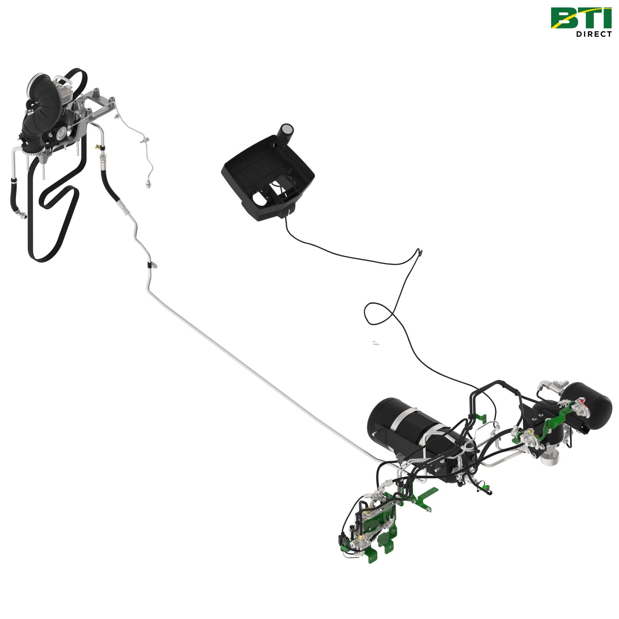 BL16260: Air Trailer Brake 2 Lines, Valves, and Couplers Attachment