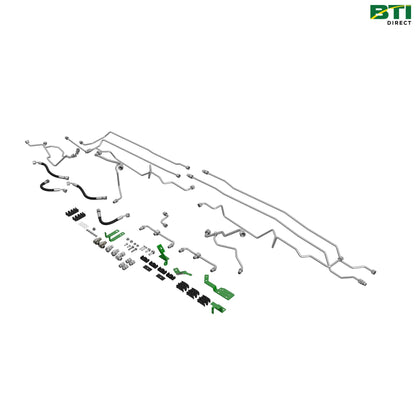 BL16556: Front Hitch Oil Lines and Fittings Attachment