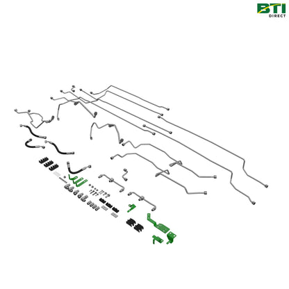 BL16559: Front Hitch Oil Lines and Fittings Attachment