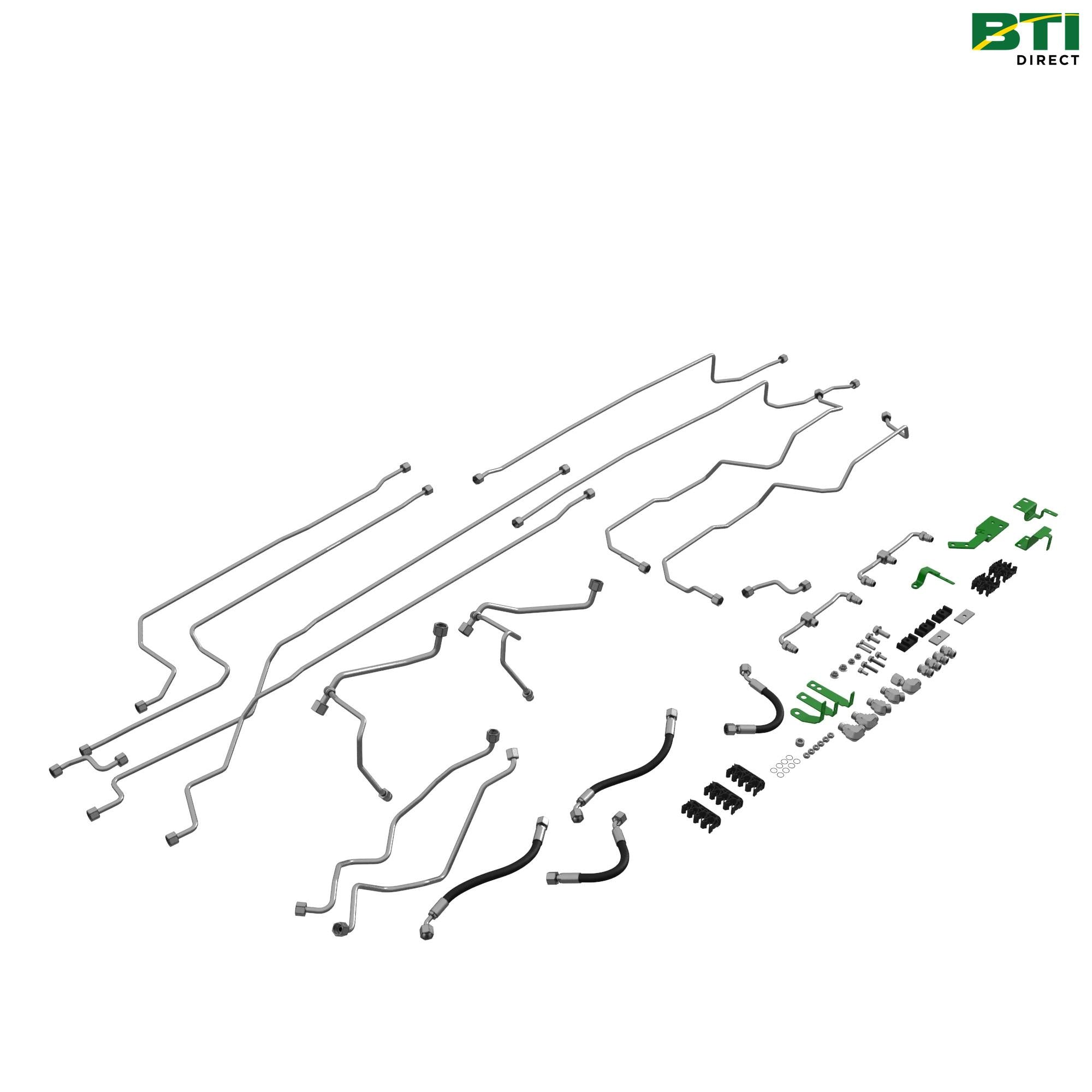 BL16559: Front Hitch Oil Lines and Fittings Attachment