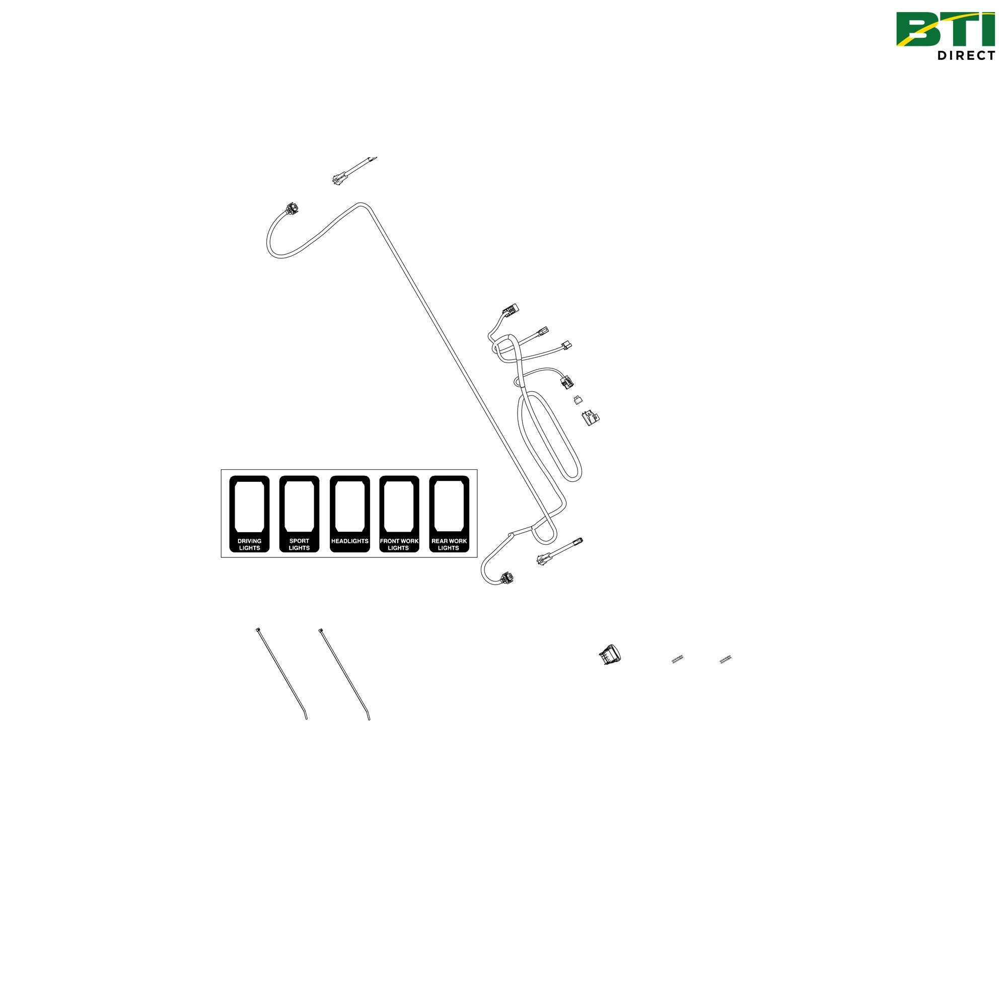 BM25731: Rear Roof Light Mounting Kit