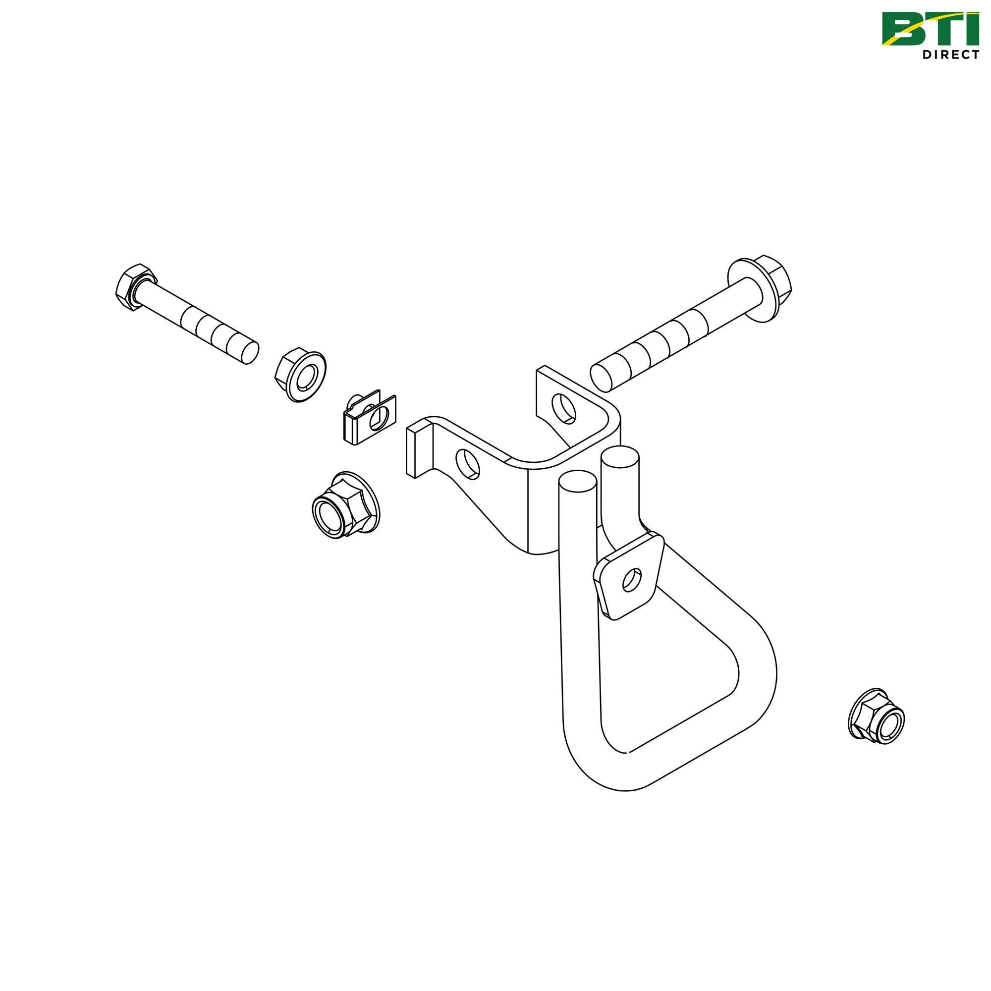 BTC10914: Triplex Front Grass Catcher Adjustable Mounting Kit