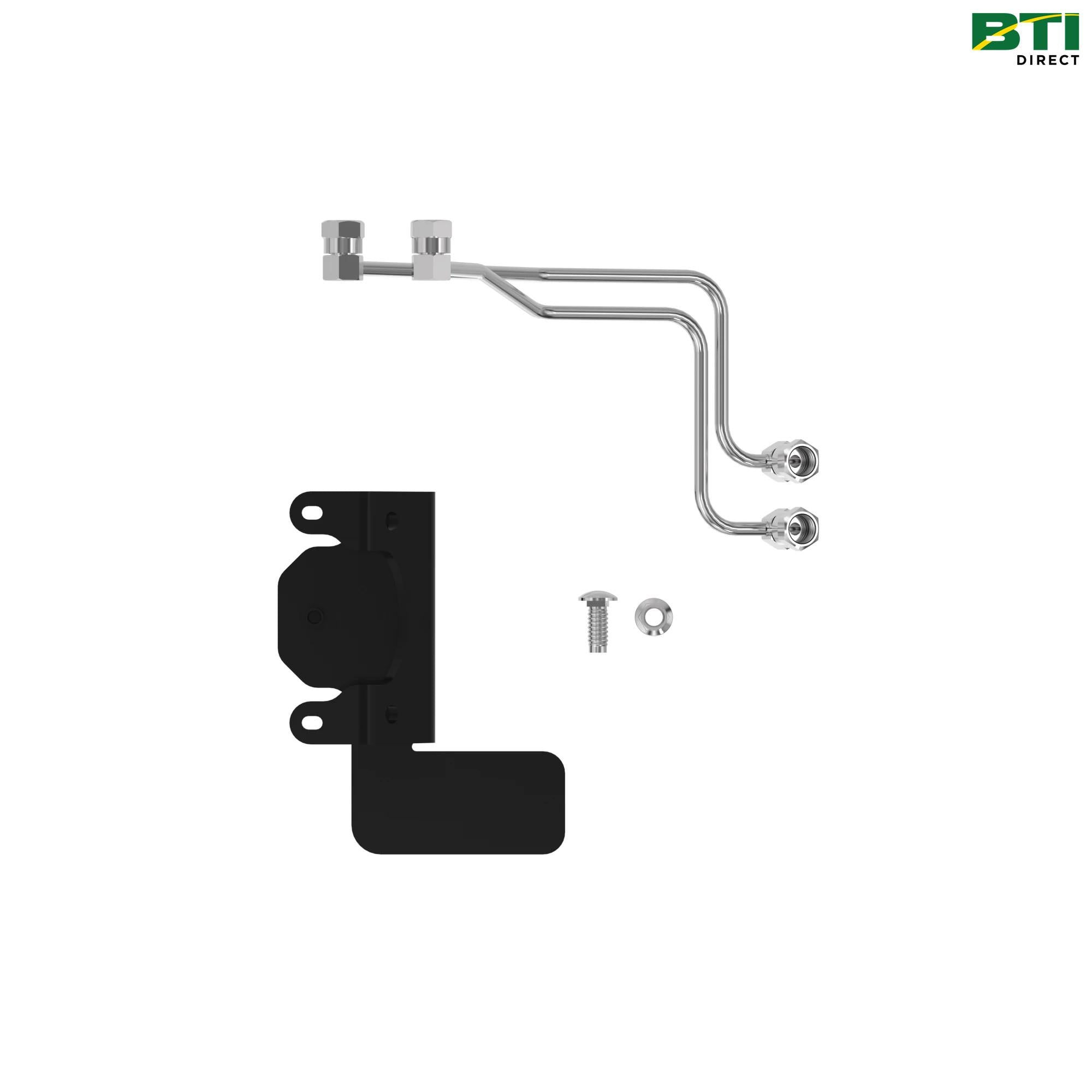 BW16045: Grapple Single-Point Coupler Oil Lines and Bracket Attachment
