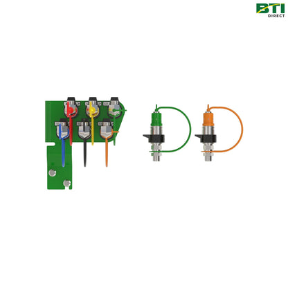 BW16936: 3-Function Hydraulic Quick-Connect Coupler Attachment for Loader with Shut Off Valve