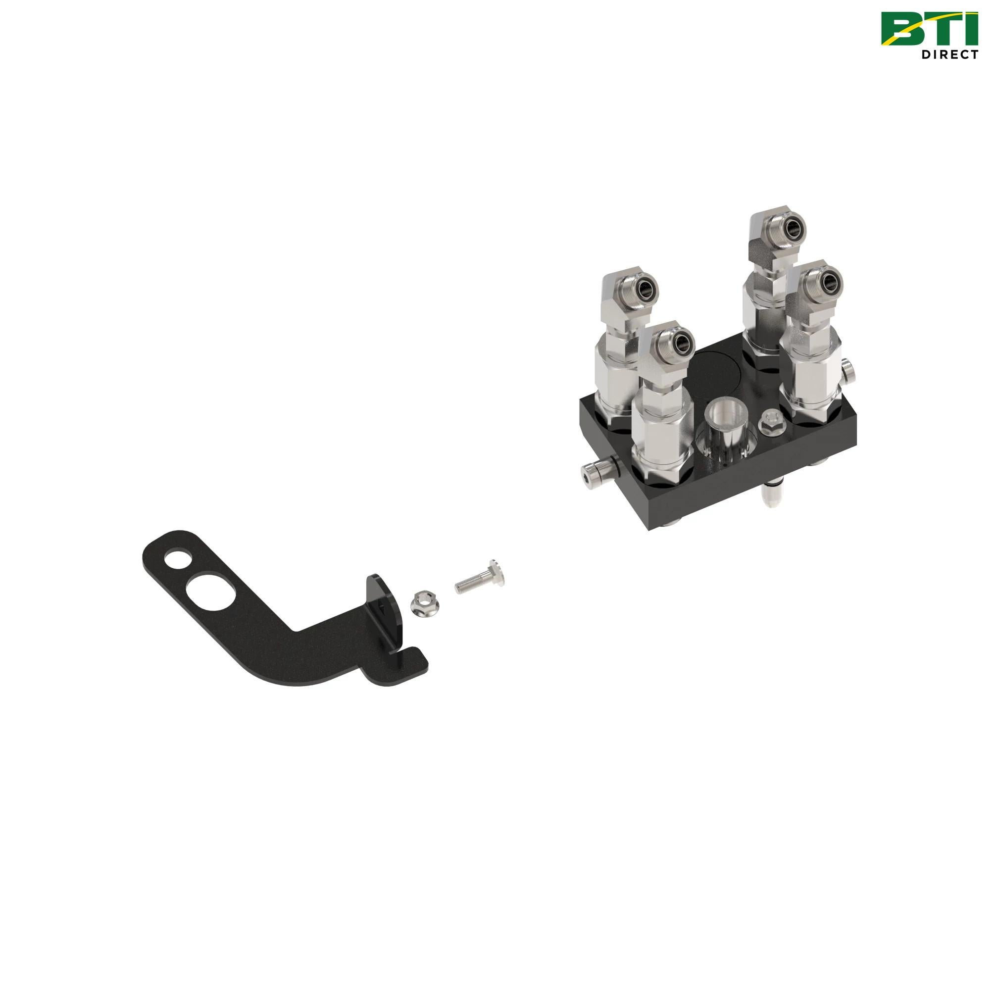 BXX10180: 2-Function Single-Point Hydraulic Quick-Connect Coupler Attachment