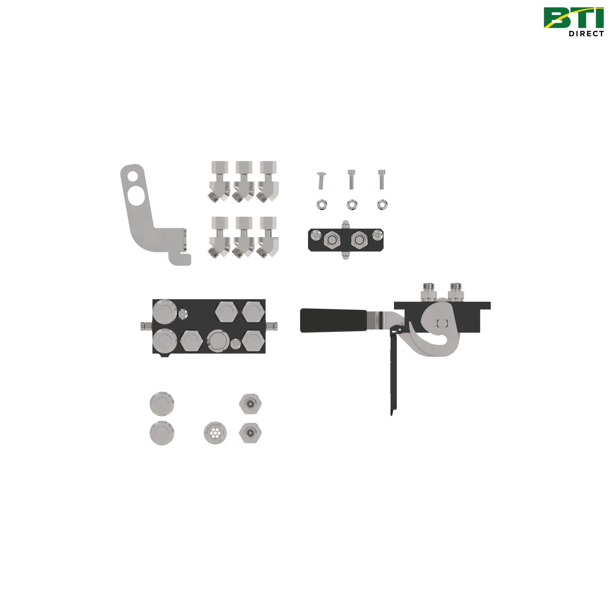 BXX10181: 3-Function Single-Point Hydraulic Quick-Connect Coupler Attachment
