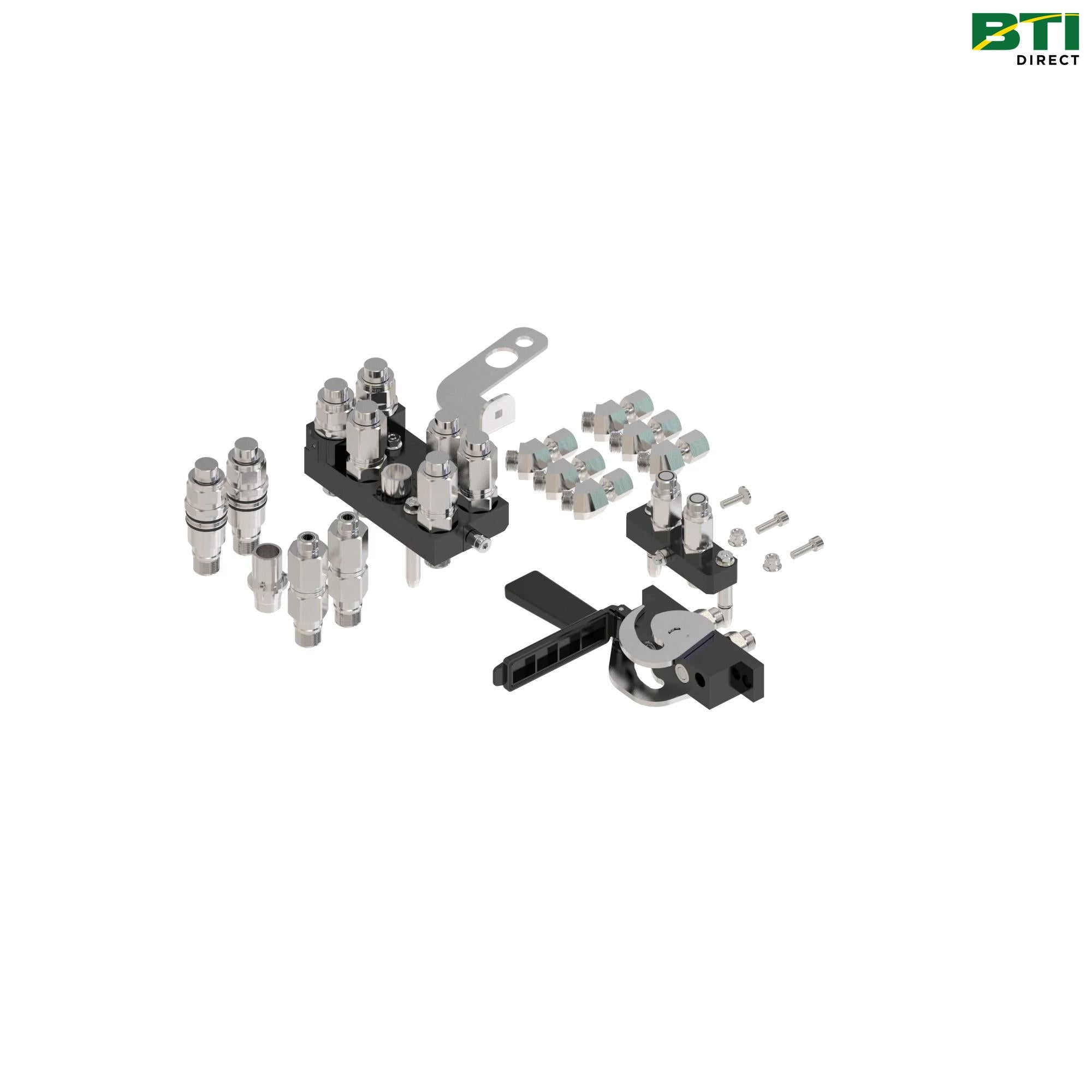 BXX10181: 3-Function Single-Point Hydraulic Quick-Connect Coupler Attachment