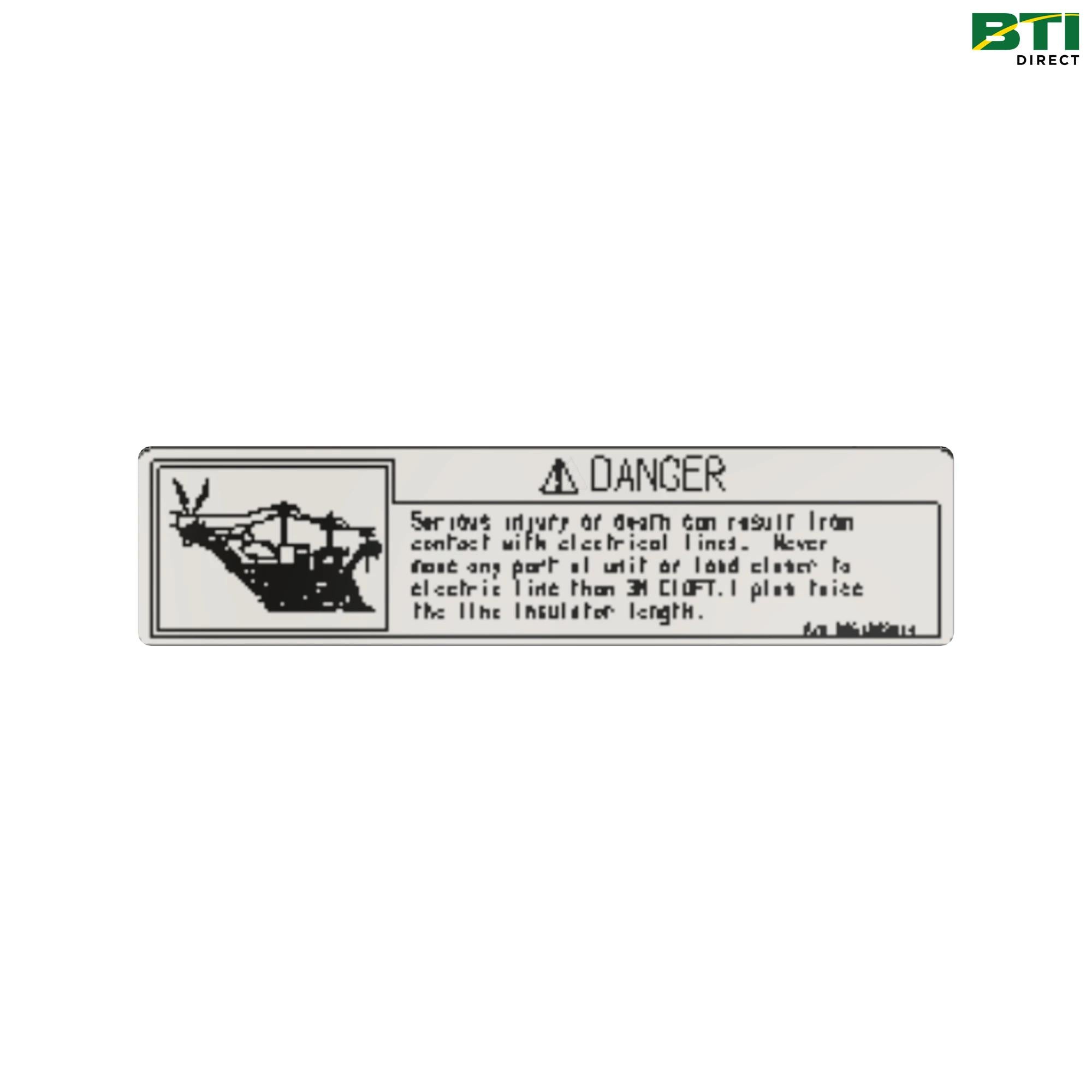 CB01425372: Power Lines Danger Label, Portuguese