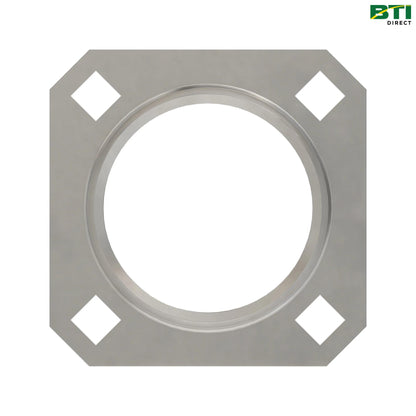 E74826: 4-Hole Square Trimmed Flanged Bearing Housing