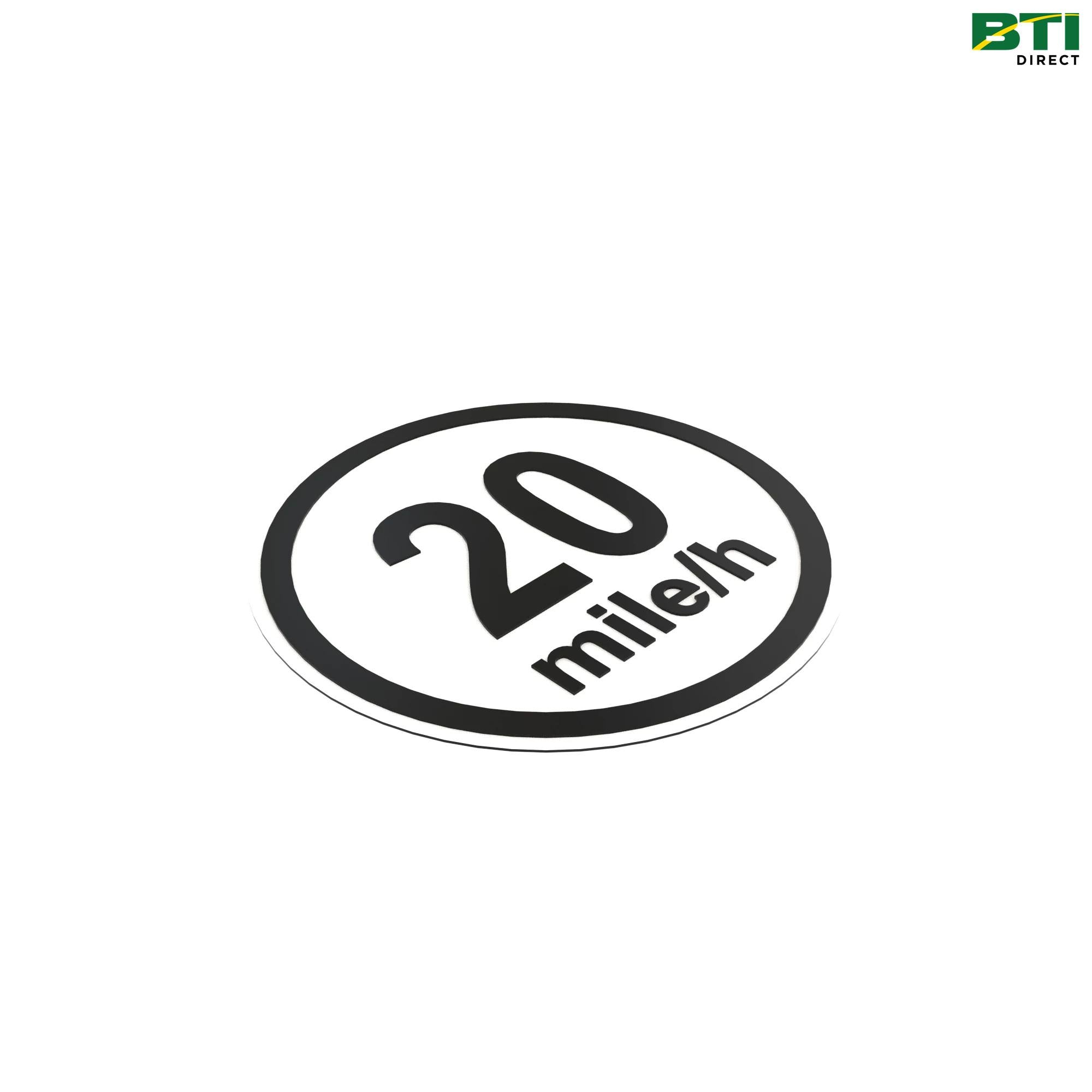 FH340902: 20 MPH Label