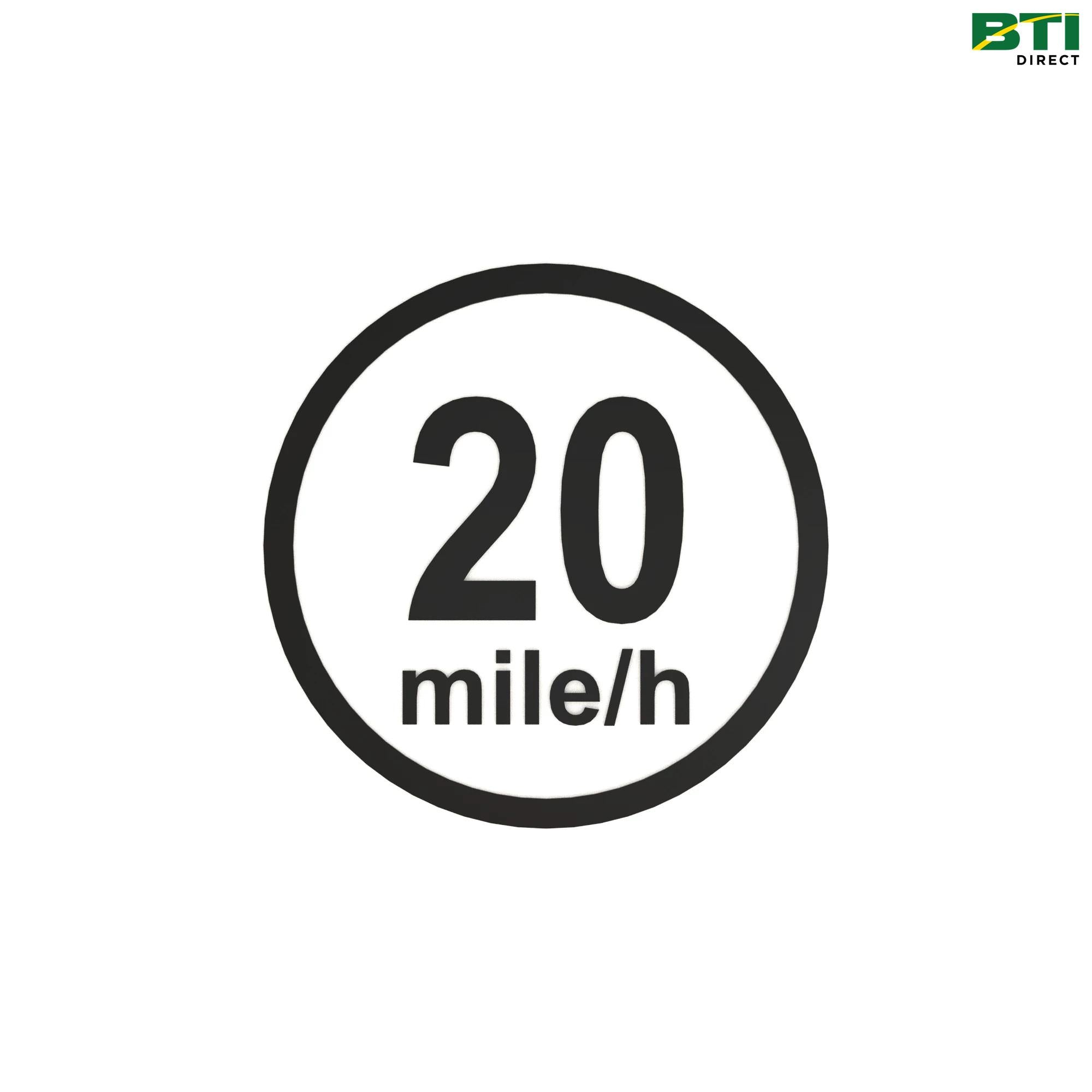 FH340902: 20 MPH Label