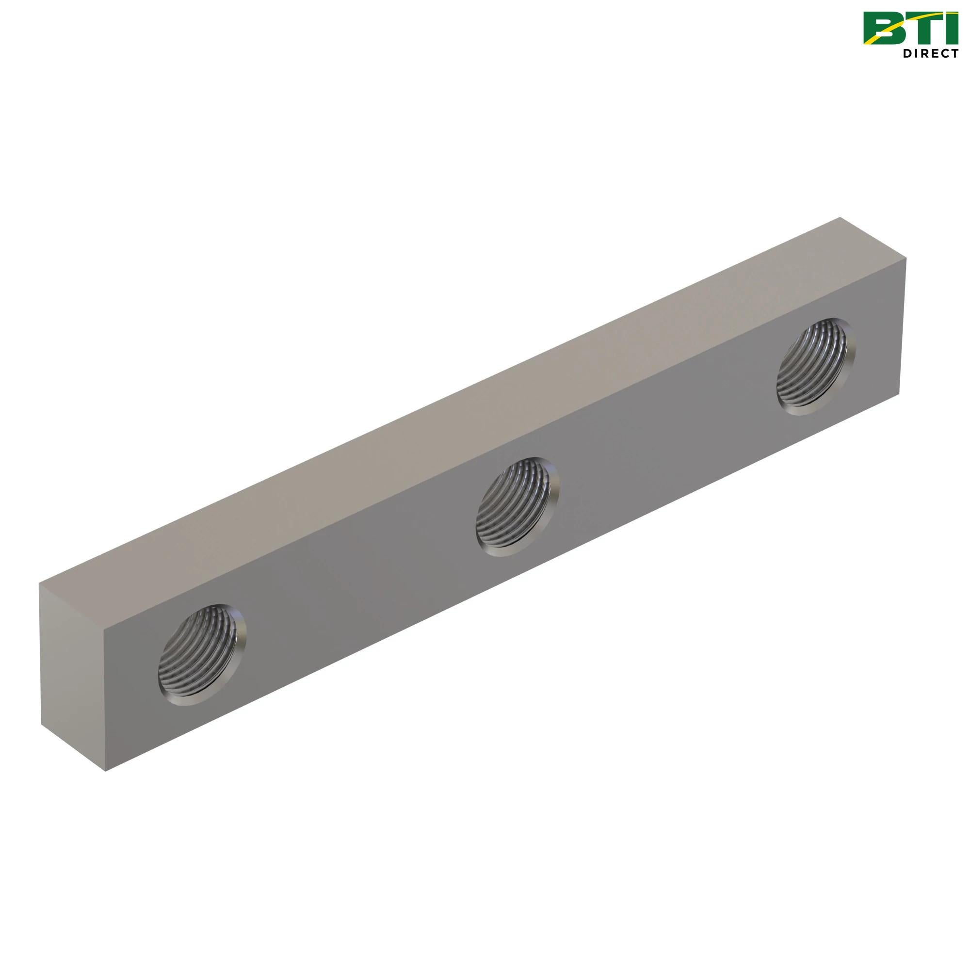 HXE121397: Cutterhead Drum Knife Threaded Bar Plate