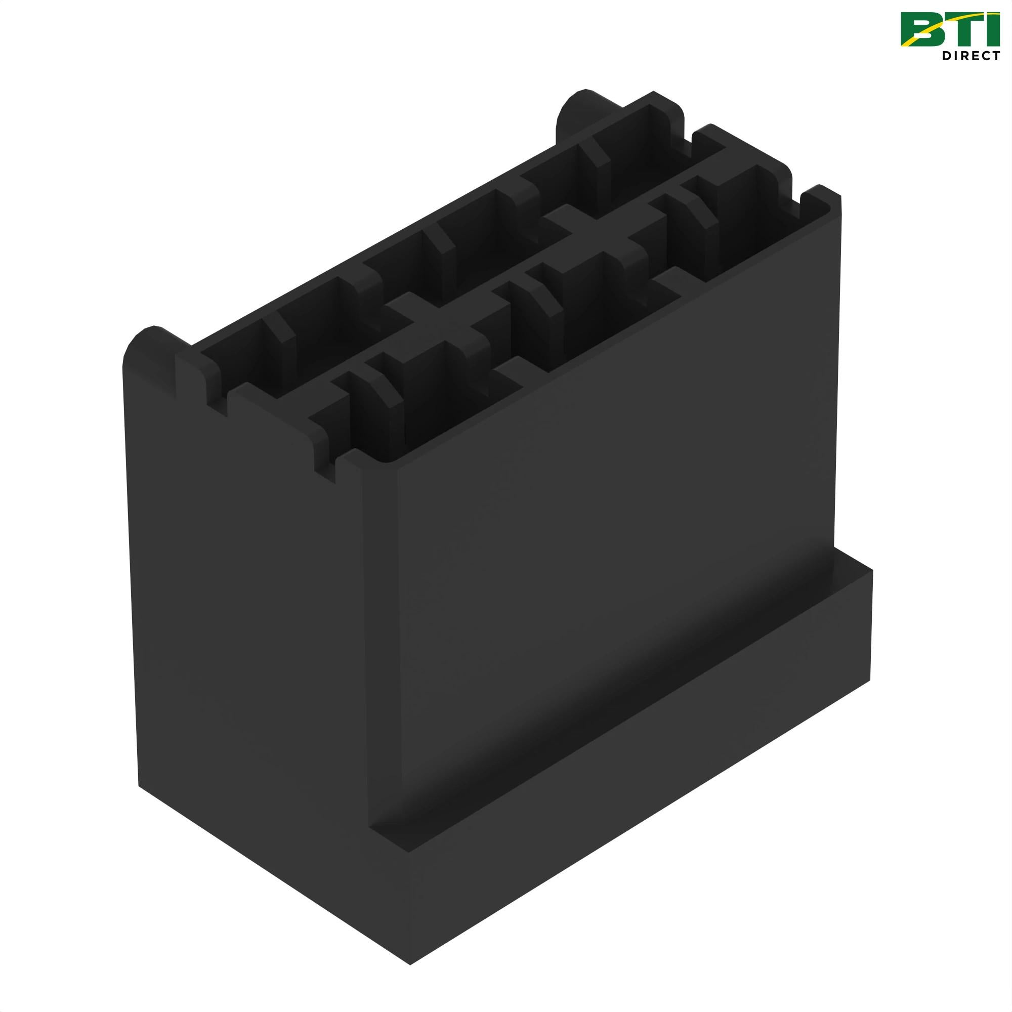 L39317: Black Electrical Connector Terminal, 6 Cavities