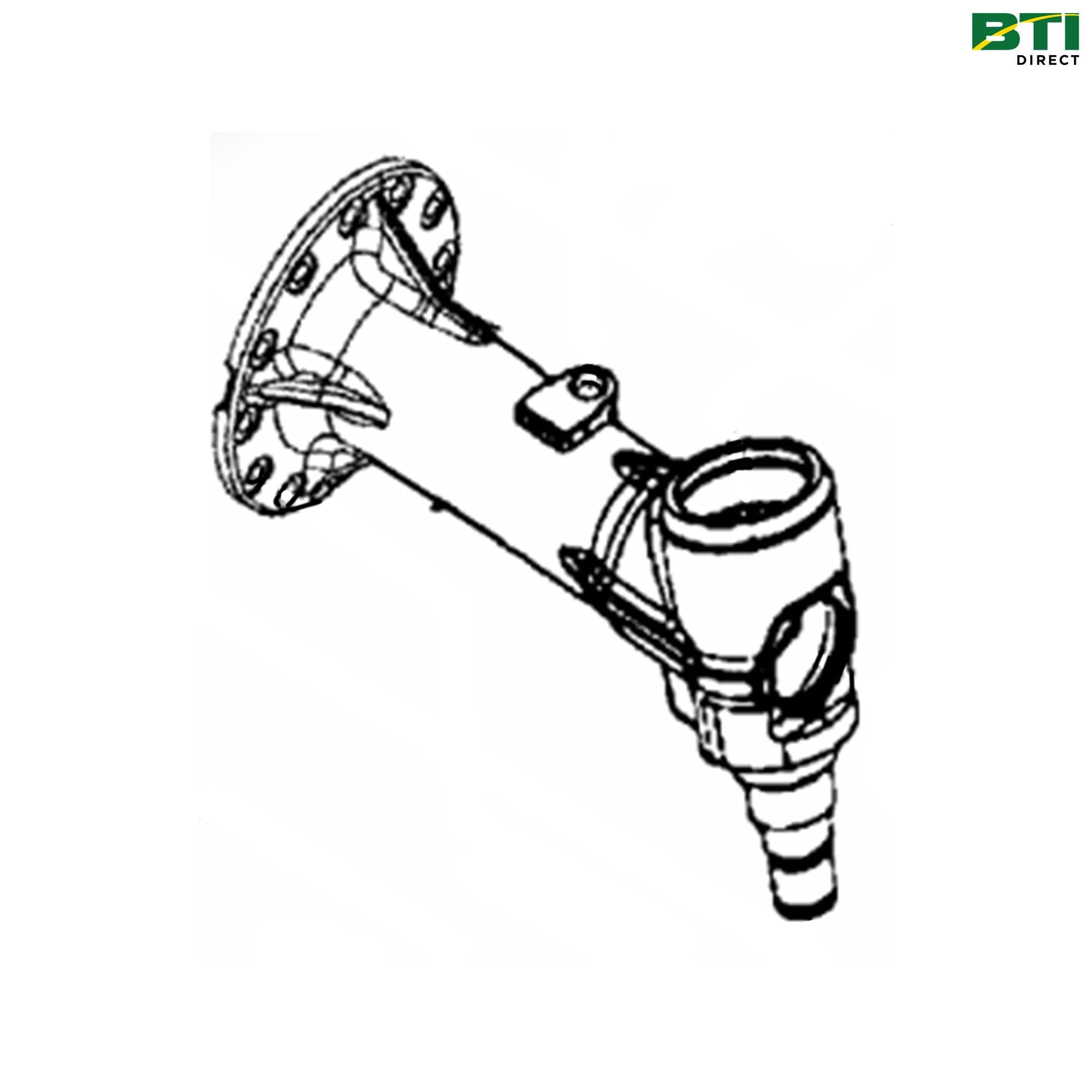 LVA19818: RH Trumpet Arm Housing