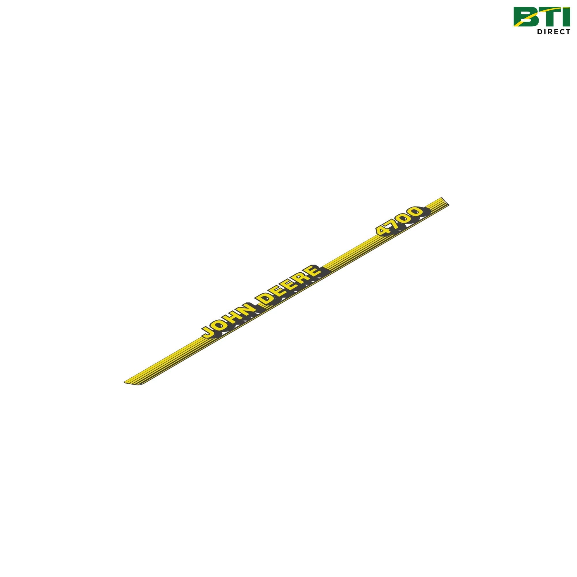 LVU10328: John Deere 4700 Label, Right Side