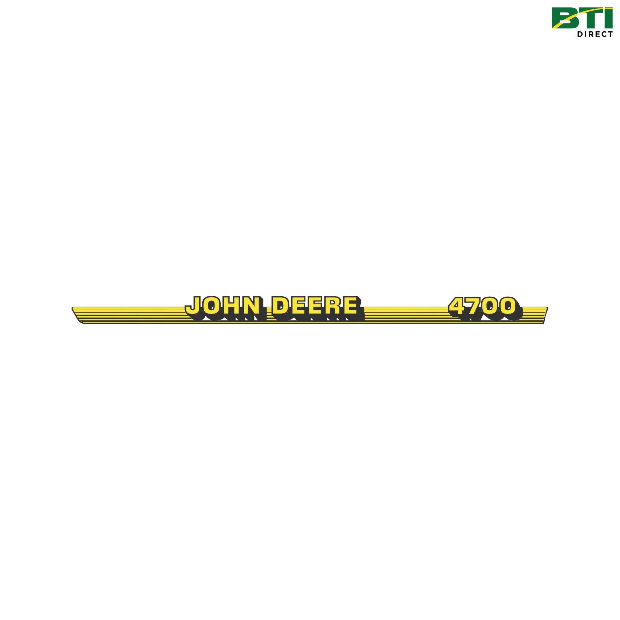 LVU10328: John Deere 4700 Label, Right Side