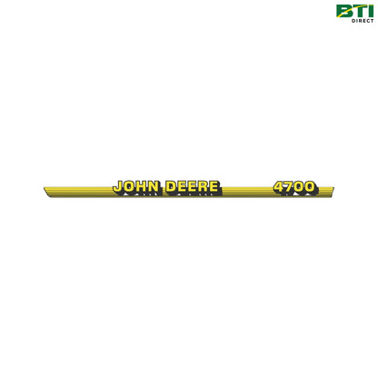 LVU10328: John Deere 4700 Label, Right Side