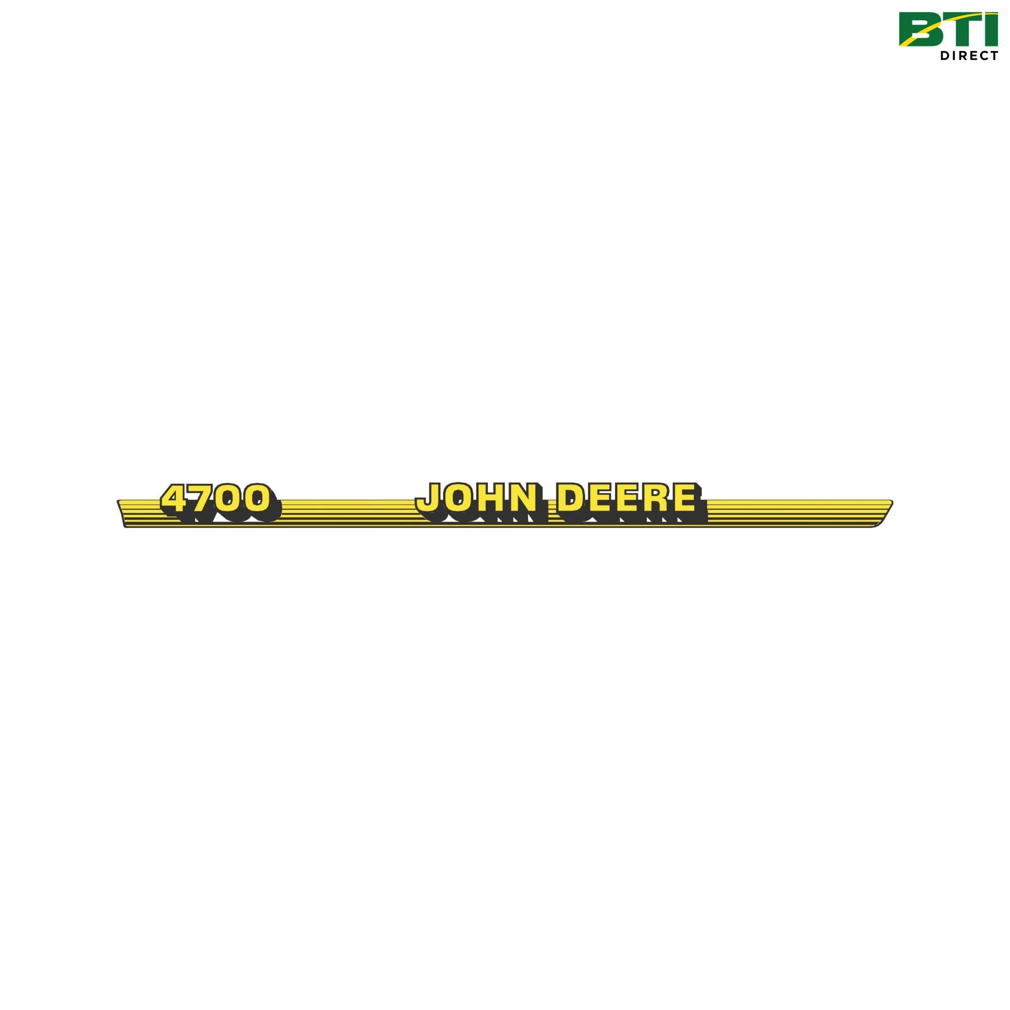 LVU10342: John Deere 4700 Label, Left Side