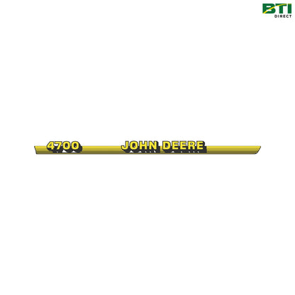 LVU10342: John Deere 4700 Label, Left Side
