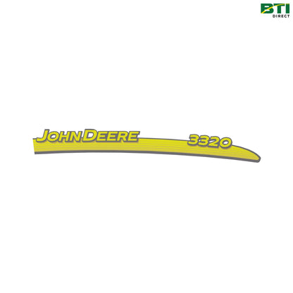 LVU15630: 3320 Label, Hood Right Side