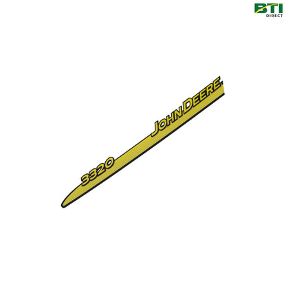 LVU15631: 3320 Label, Hood Left Side