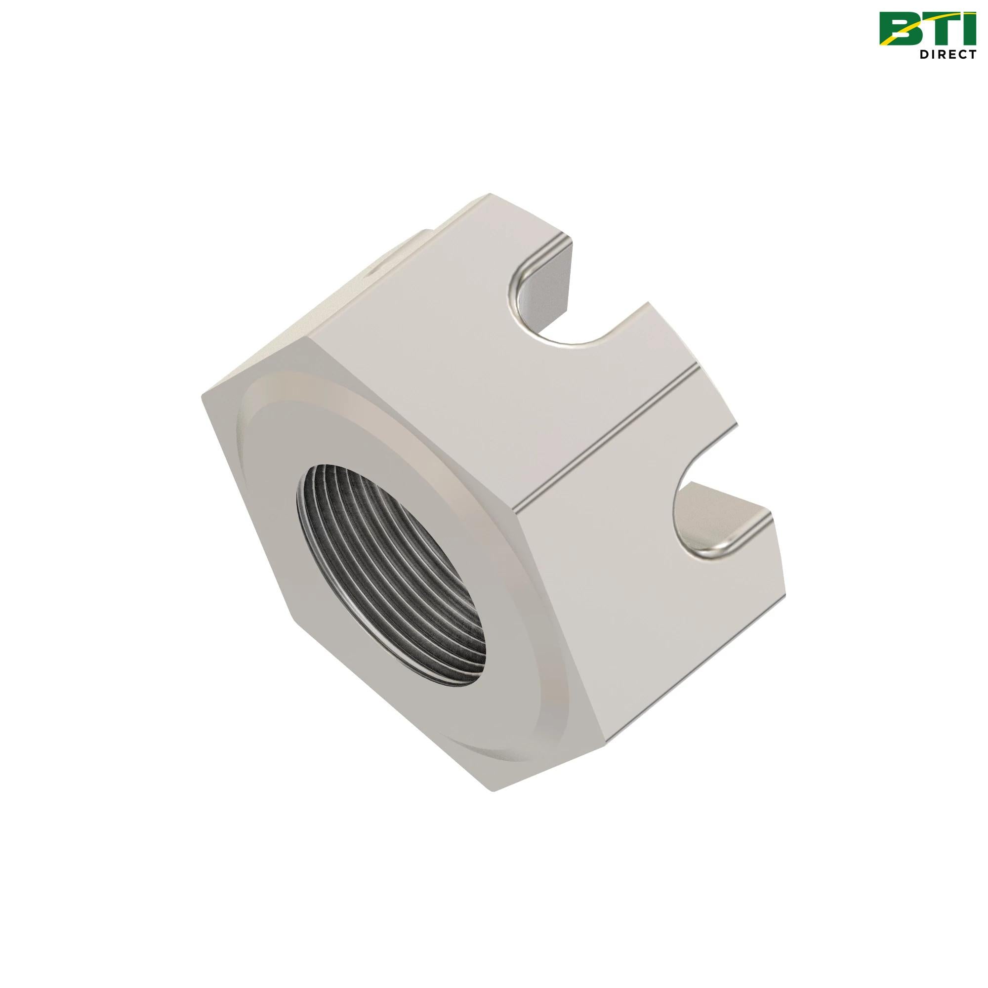 LVU18952: Hexagonal Slotted Nut, 5/8-18