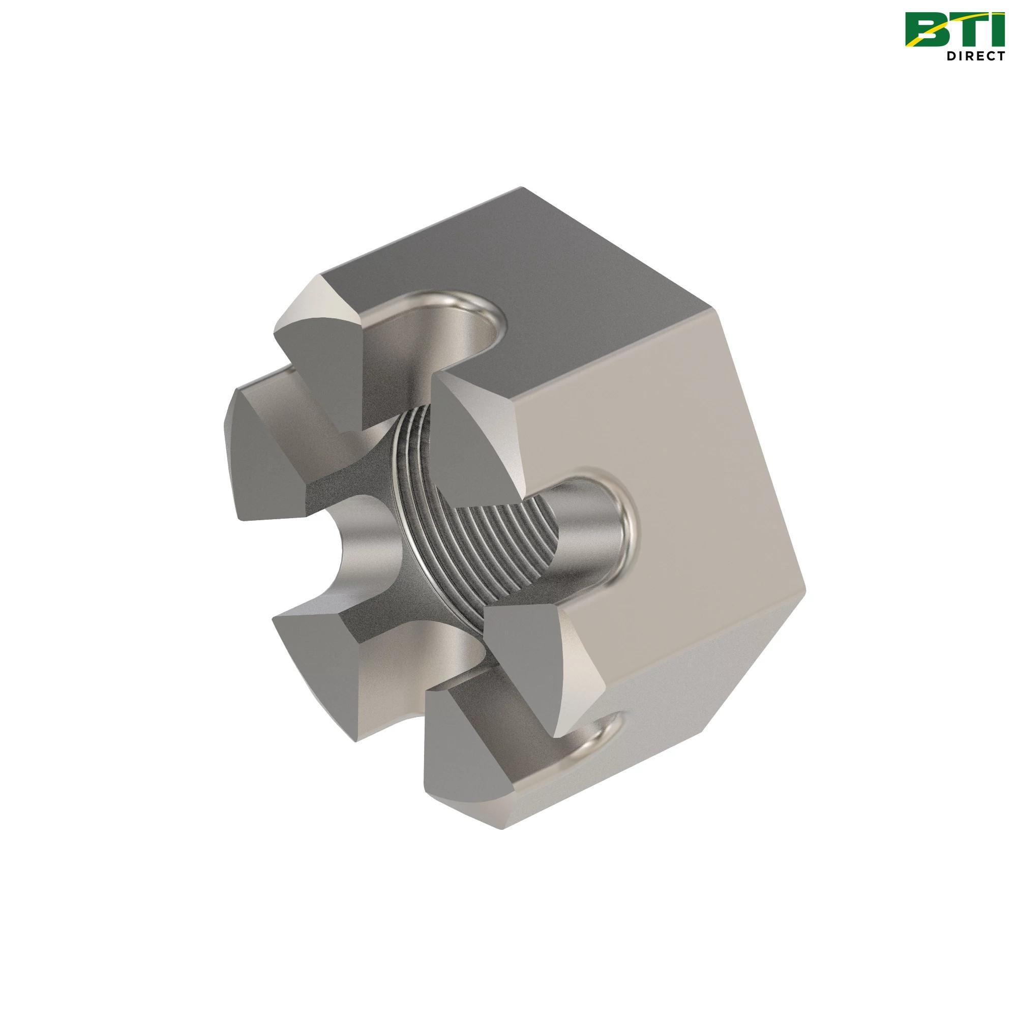 LVU18952: Hexagonal Slotted Nut, 5/8-18