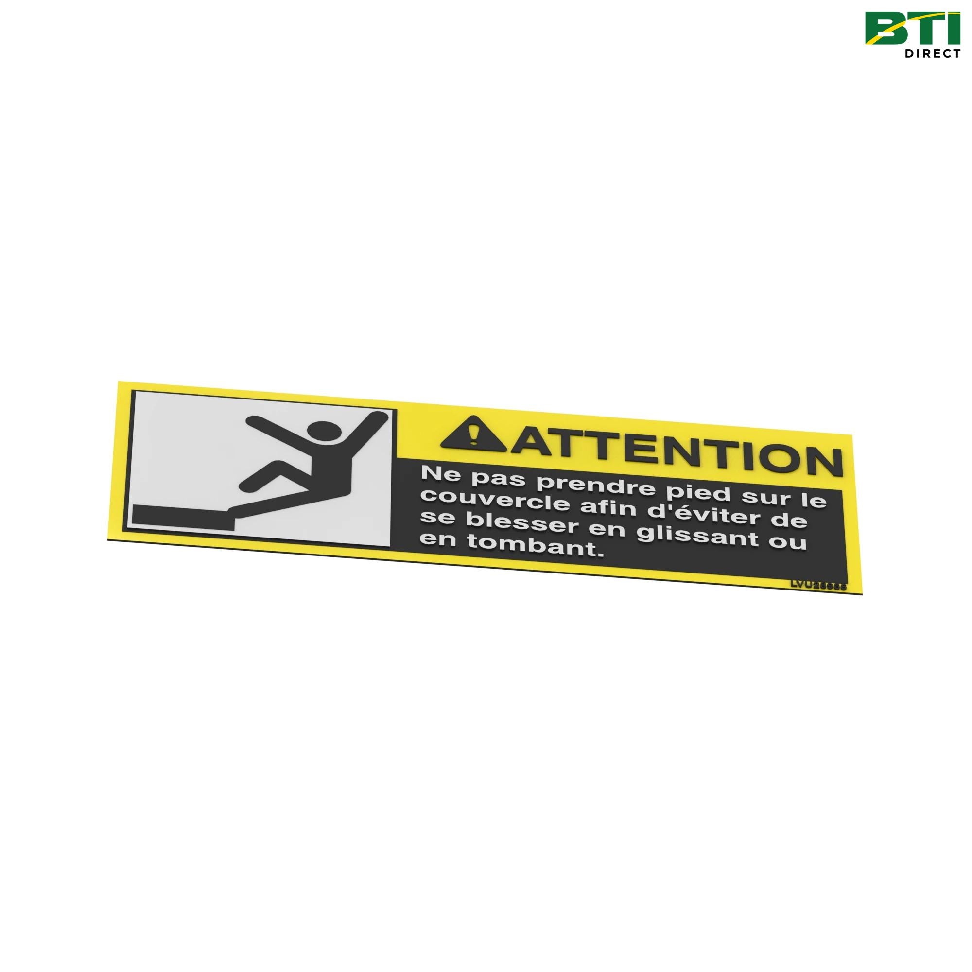 LVU28966: No Step Warning Label, French