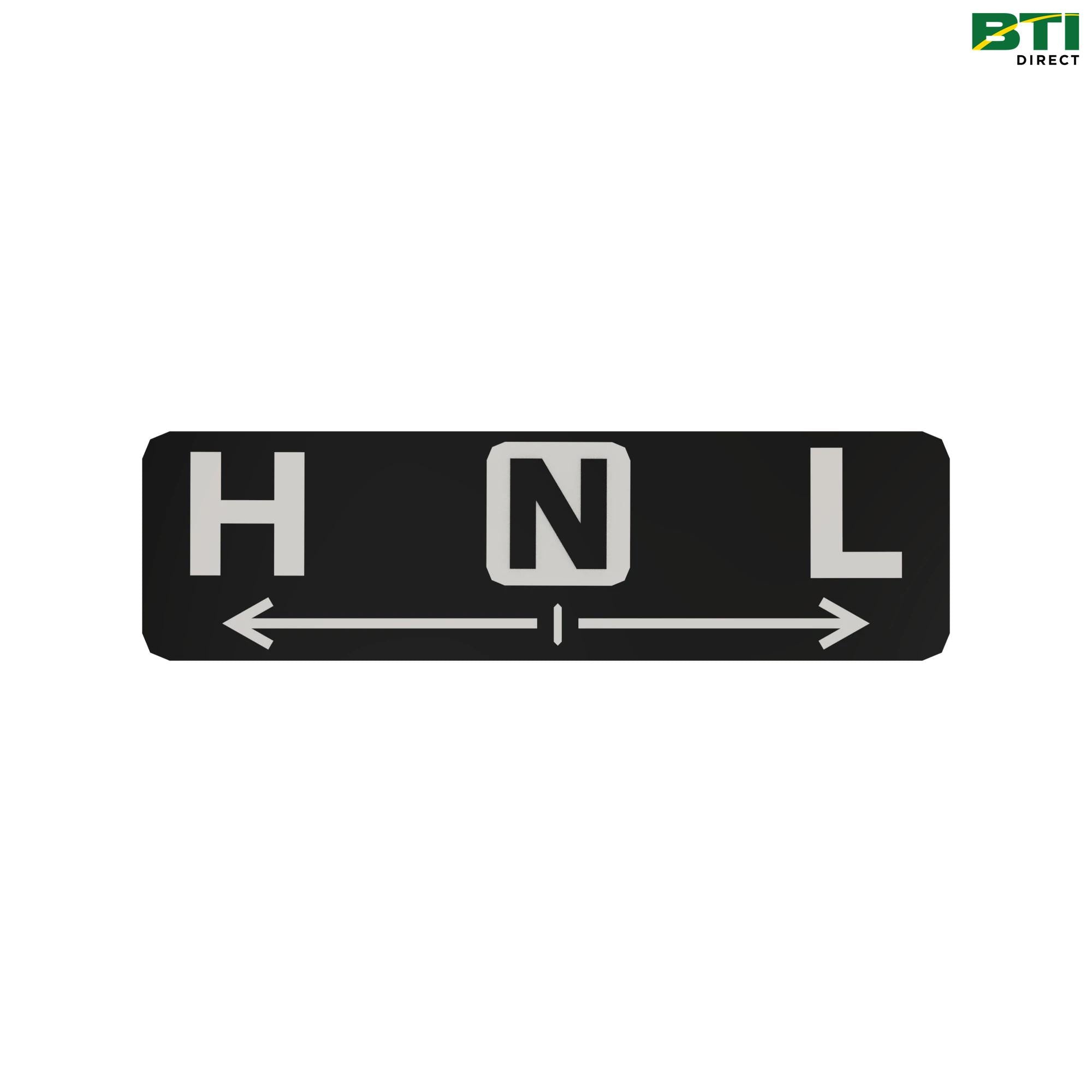 LVU30770: Range Shift Control Label