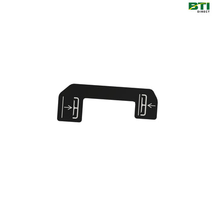 LVU31865: Mower Deck Up/Down Position Label