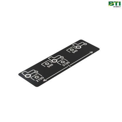 LVU33300: PTO Selector Label