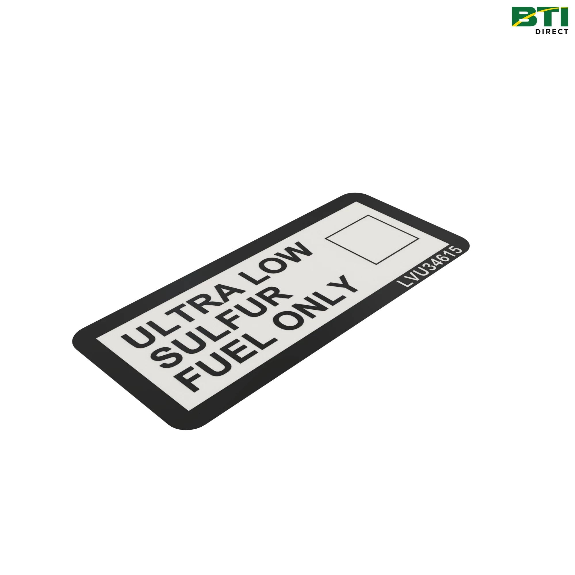 LVU34615: Ultra Low Fuel Inlet Label