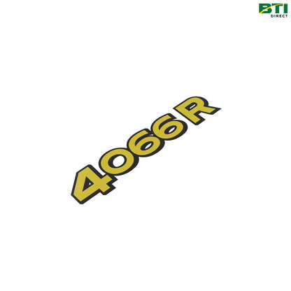 LVU35171: 4066R Model Label, Left Side