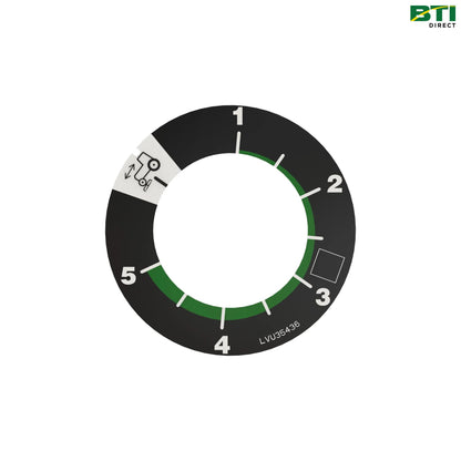 LVU35436: Mower Lift Height Label