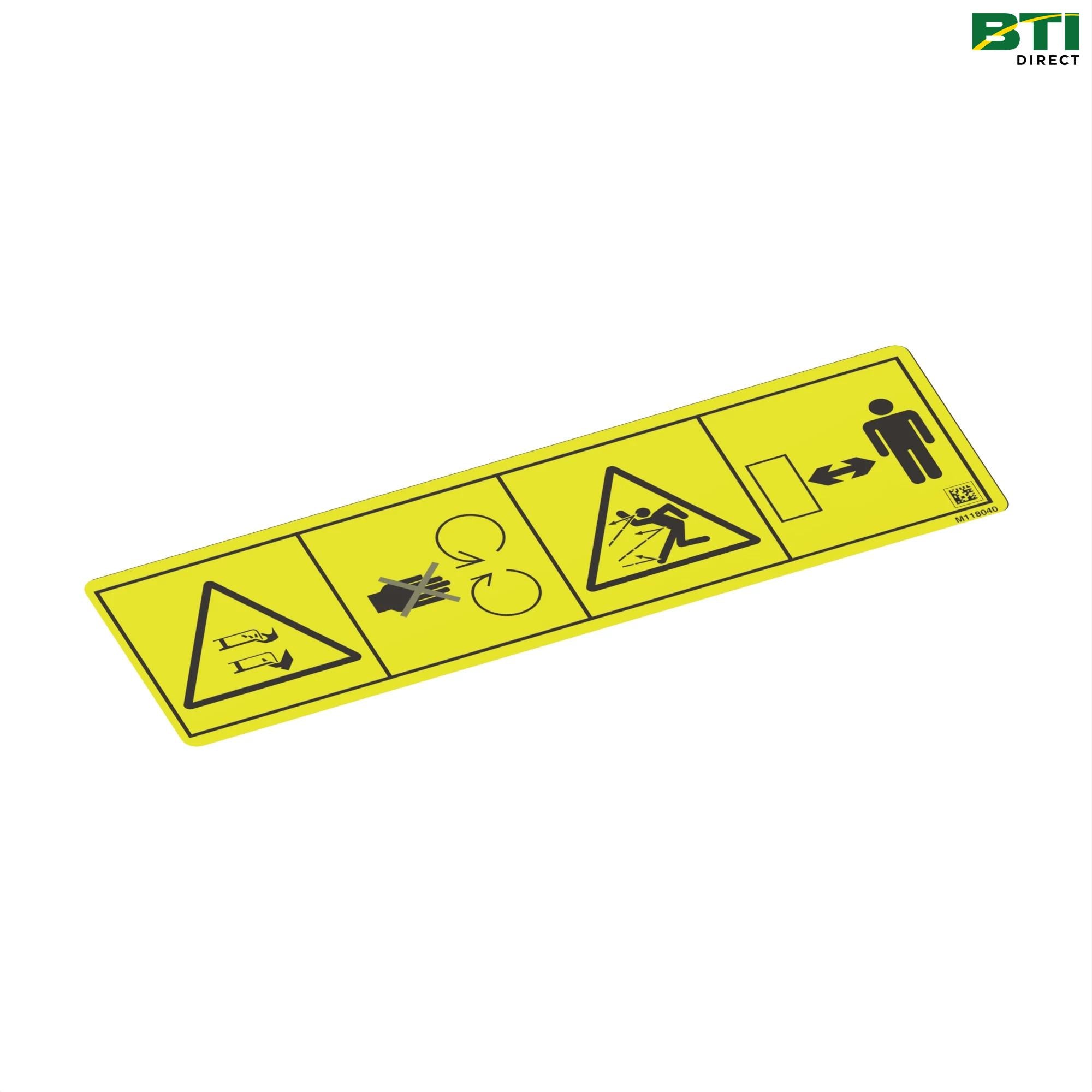 M118040: Safety Sign, Thrown Object Danger
