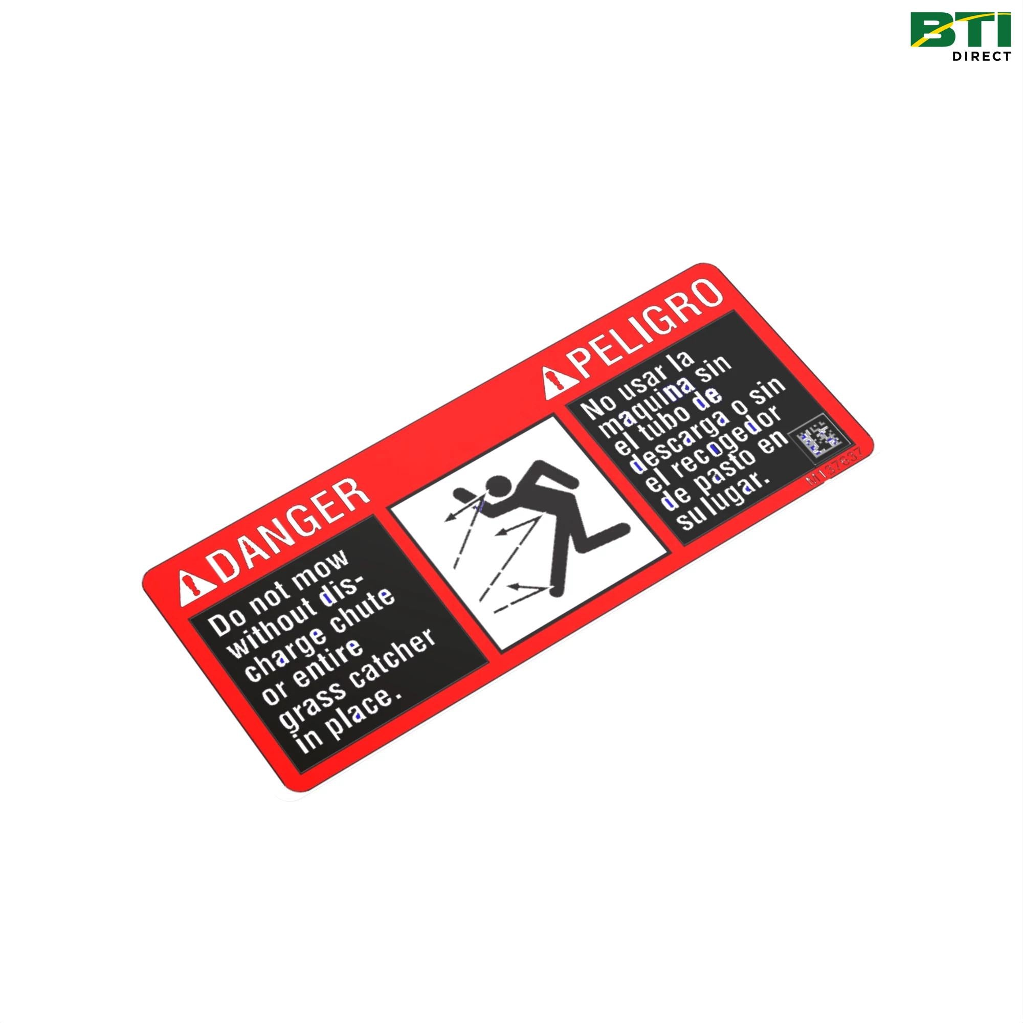 M137637: Danger Sign Label