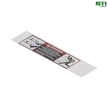  M91044: Safety Label, French