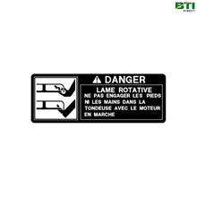  M91045: Safety Label, Blade Contact